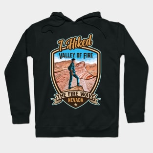 I Hiked The Fire Wave at Valley of Fire Nevada Retro Style Hoodie